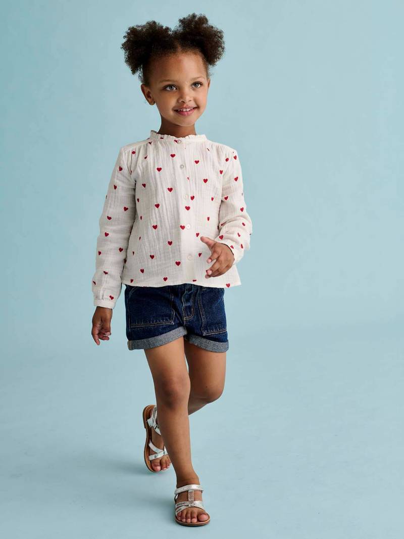 Mädchen Jeansshorts BASIC von Vertbaudet