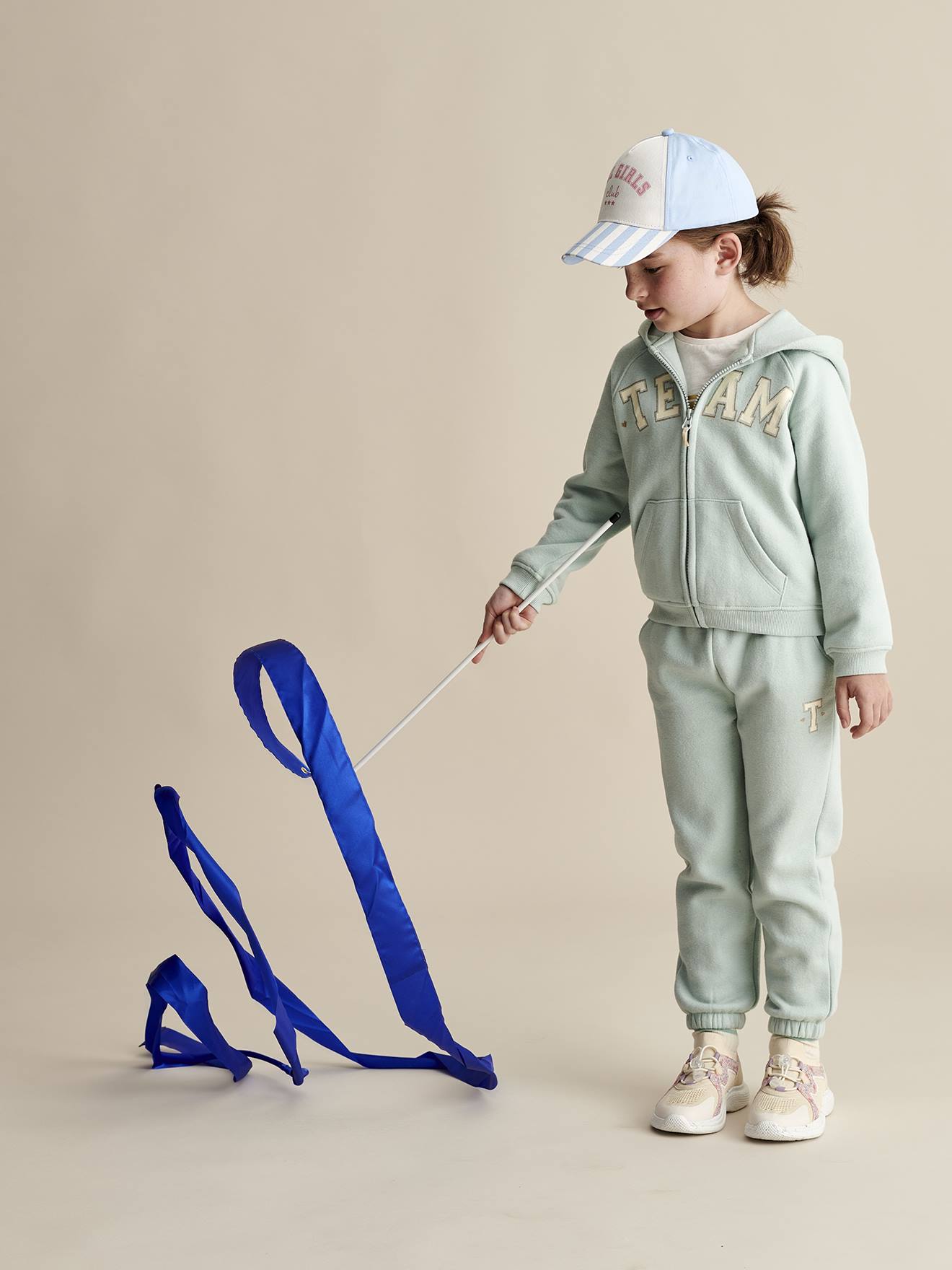 Mädchen Jogginghose mit Paperbag-Bund Oeko-Tex von Vertbaudet