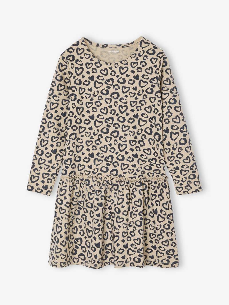 Mädchen Kleid BASIC puder von Vertbaudet