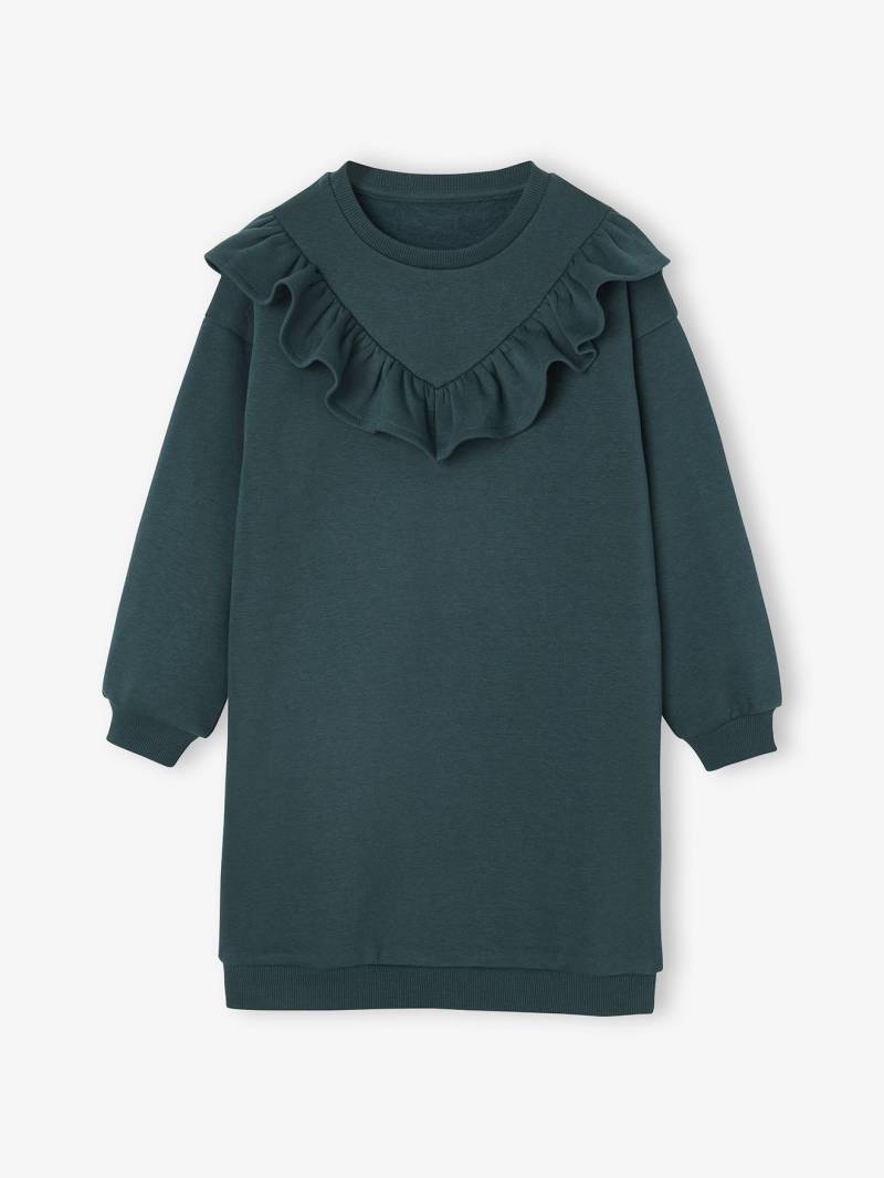 Mädchen Kleid aus weicher Sweatware mit Recycling-Polyester von Vertbaudet