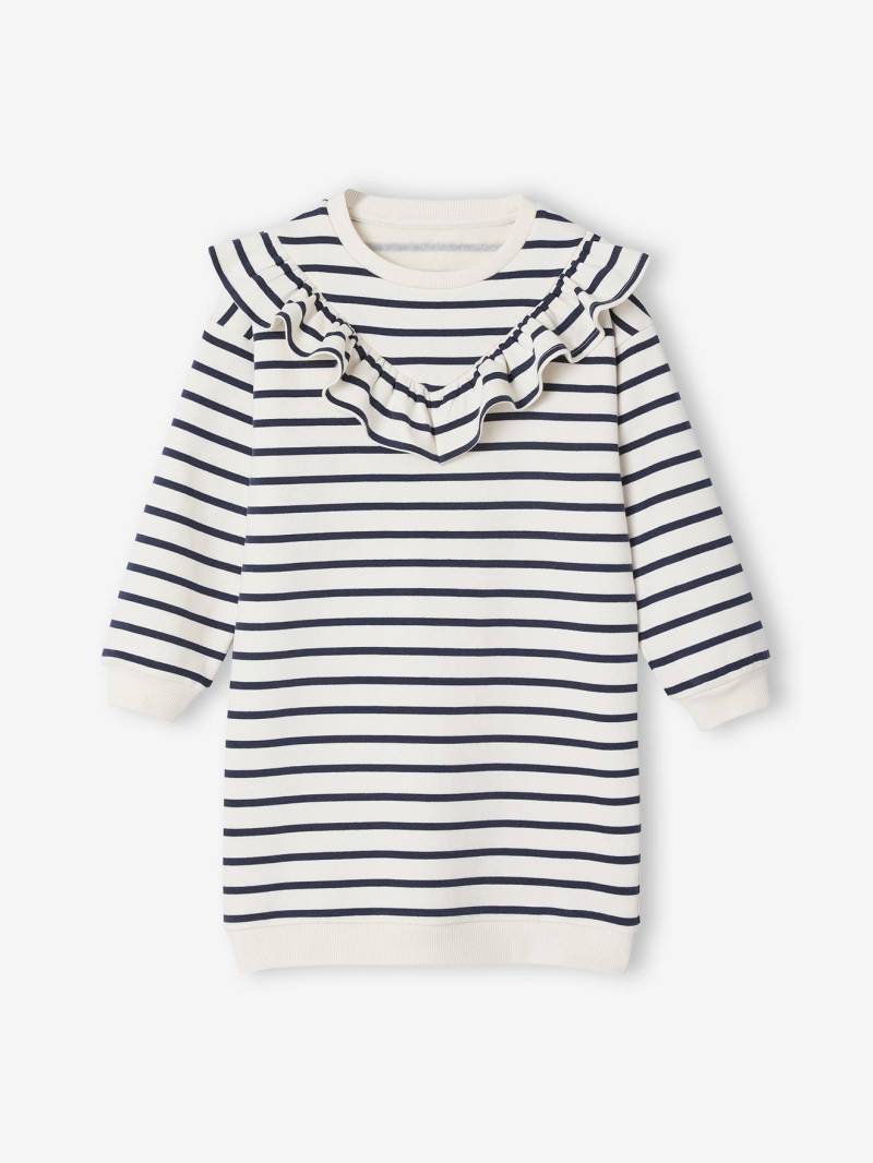 Mädchen Kleid aus weicher Sweatware mit Recycling-Polyester von Vertbaudet