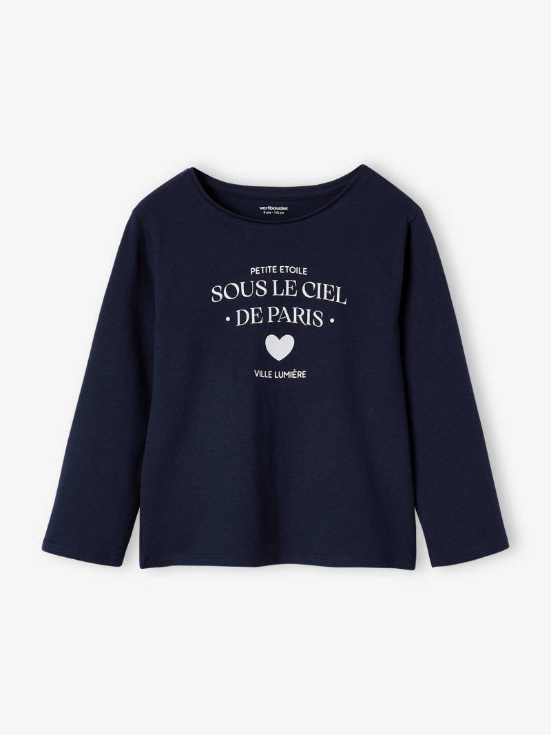 Mädchen Langarmshirt BASIC mit Recycling-Baumwolle von Vertbaudet