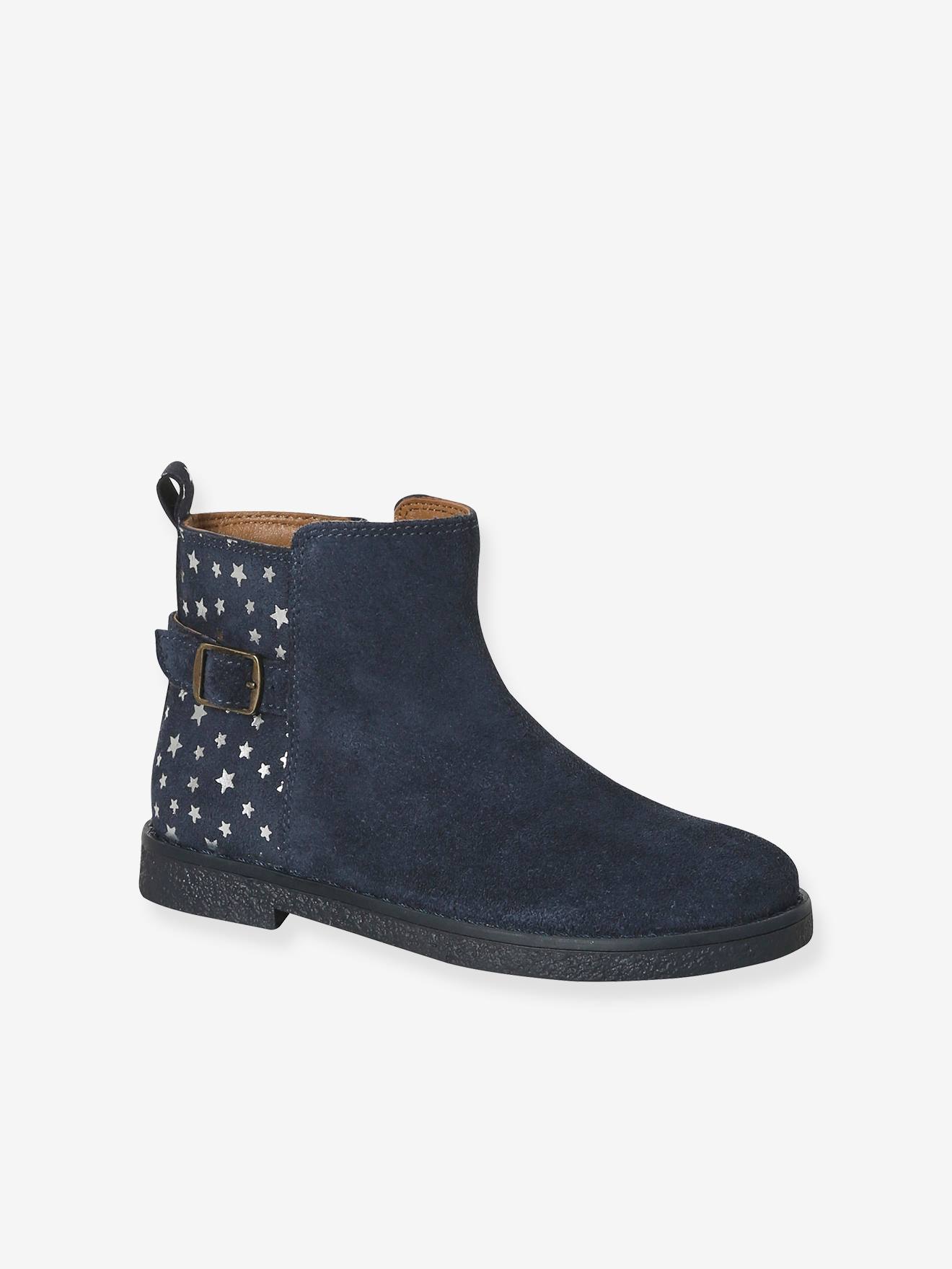 Mädchen Lederboots mit Anziehtrick und Sternen Mädchen Lederboots mit Anziehtrick und Sternen von Vertbaudet