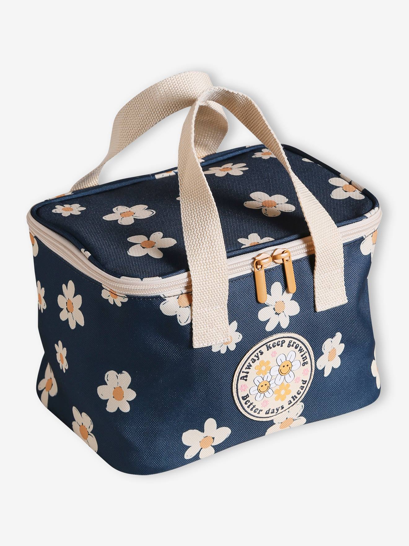 Mädchen Lunchbox-Tasche mit Margeriten von Vertbaudet