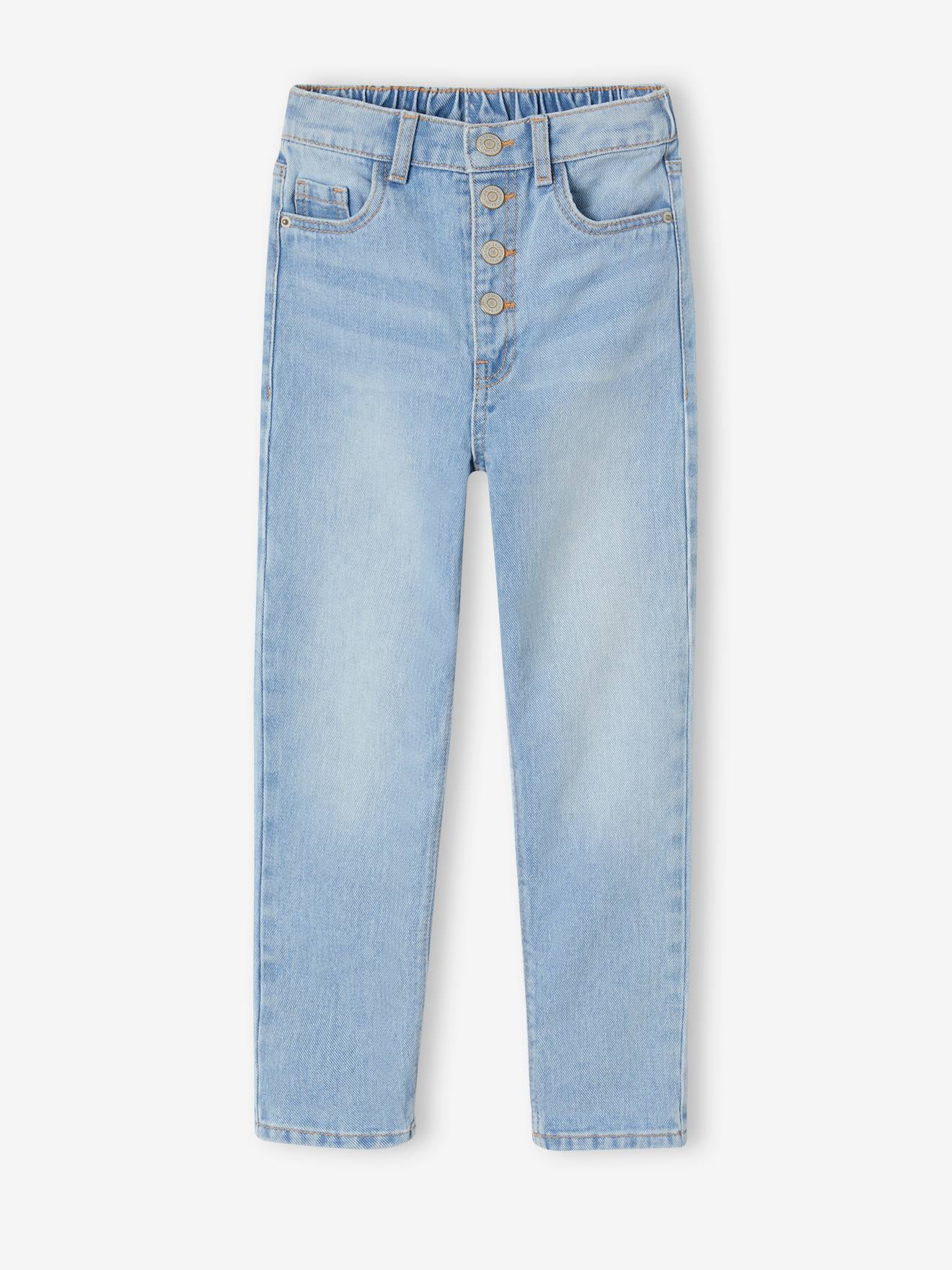 Mädchen Mom-Fit-Jeans von Vertbaudet