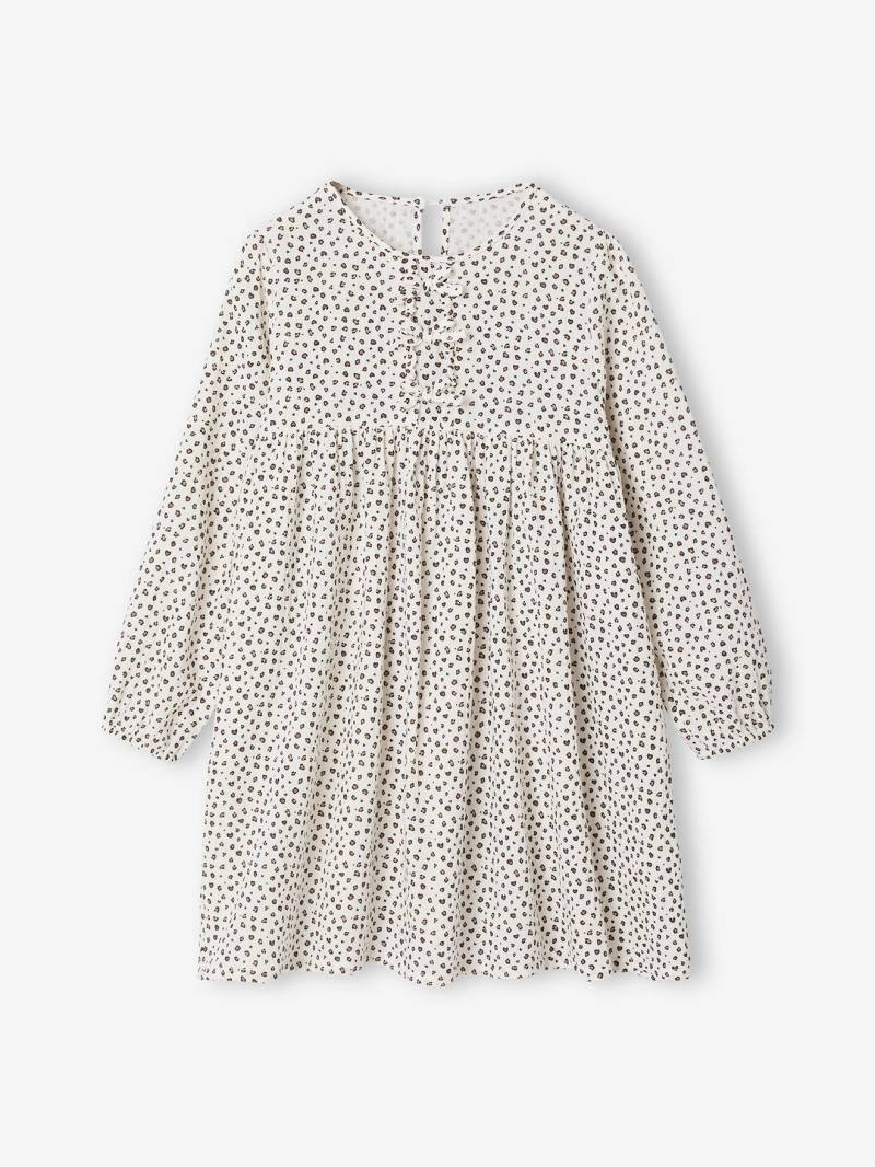 Mädchen Musselin-Kleid mit Zierschleifen von Vertbaudet