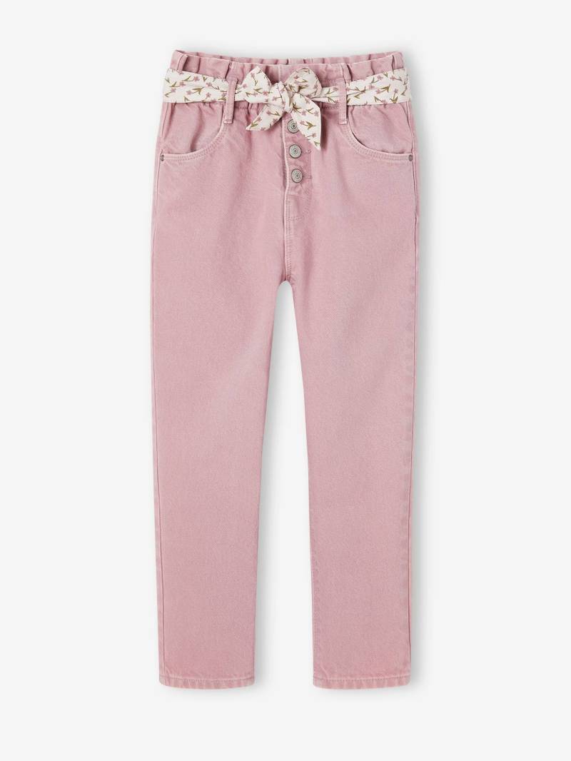 Mädchen Paperbag-Hose mit Stoffgürtel von Vertbaudet