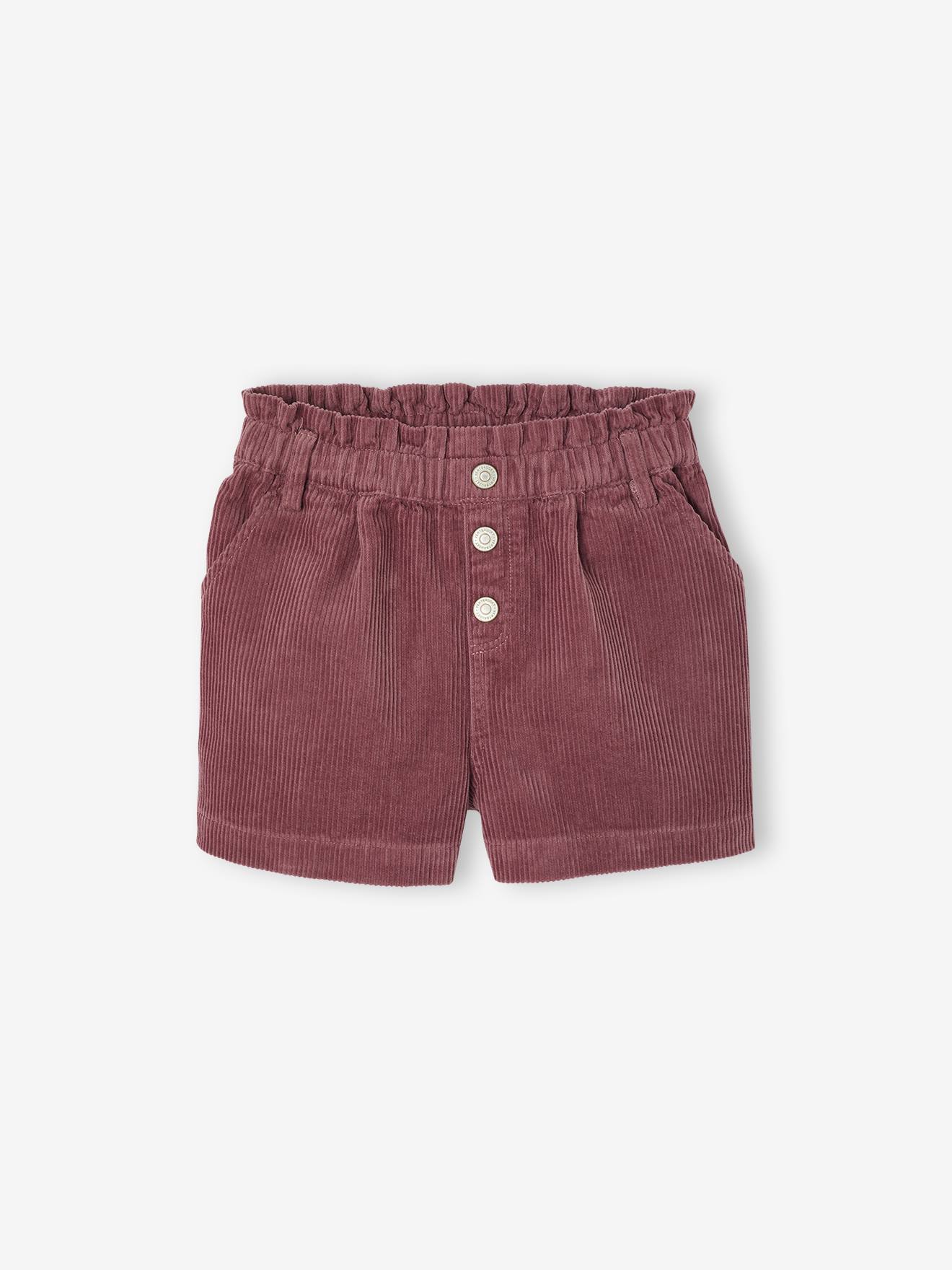 Mädchen Paperbag-Shorts aus Cord Mädchen Paperbag-Shorts aus Cord von Vertbaudet
