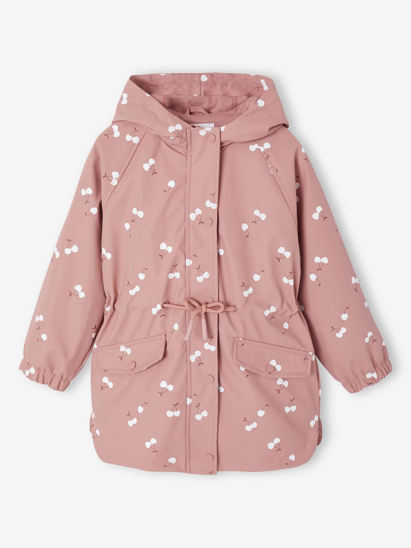 Mädchen Regenjacke mit Zauber-Trick blush von Vertbaudet