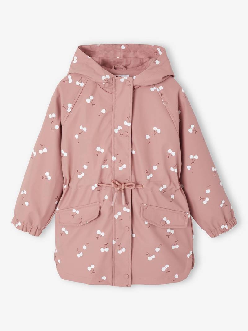 Mädchen Regenjacke mit Zauber-Trick blush von Vertbaudet