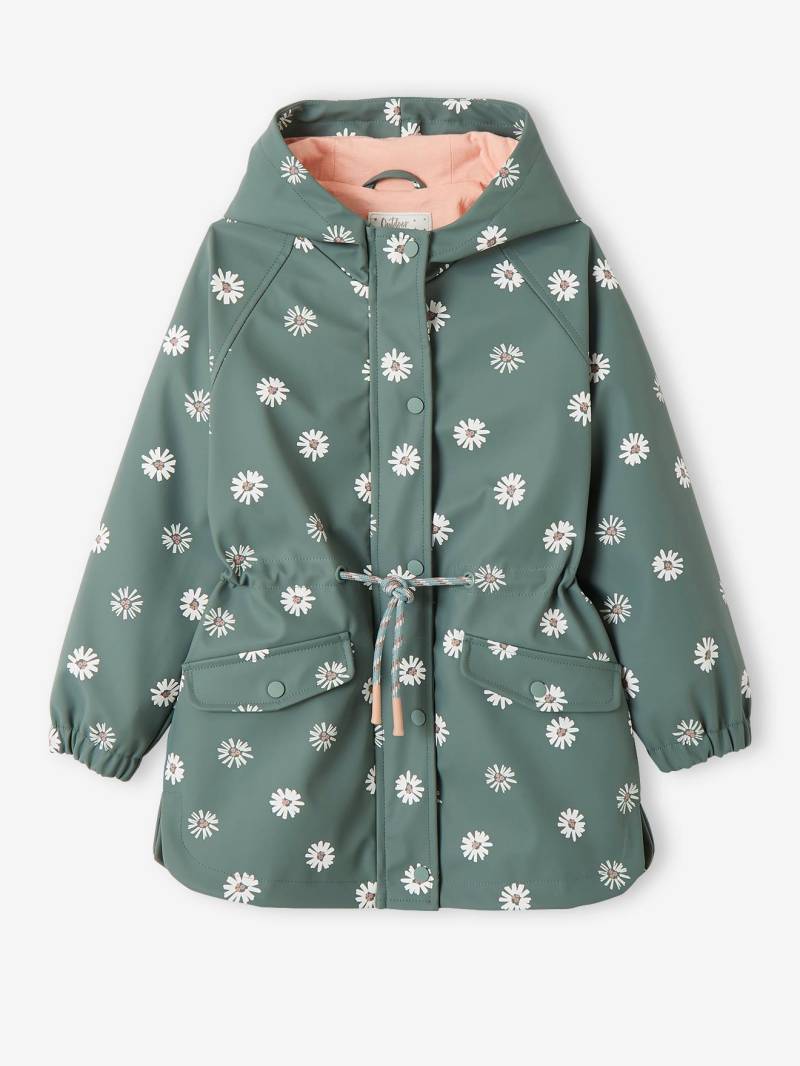 Mädchen Regenjacke mit Zauber-Trick  gänseblümchen von Vertbaudet