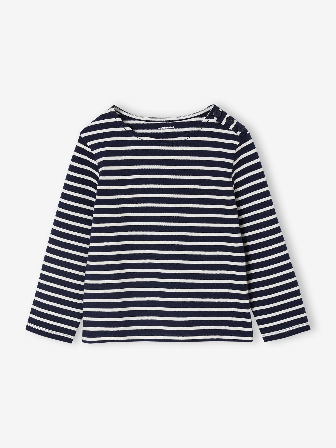 Mädchen Ringelshirt mit Recycling-Baumwolle von Vertbaudet