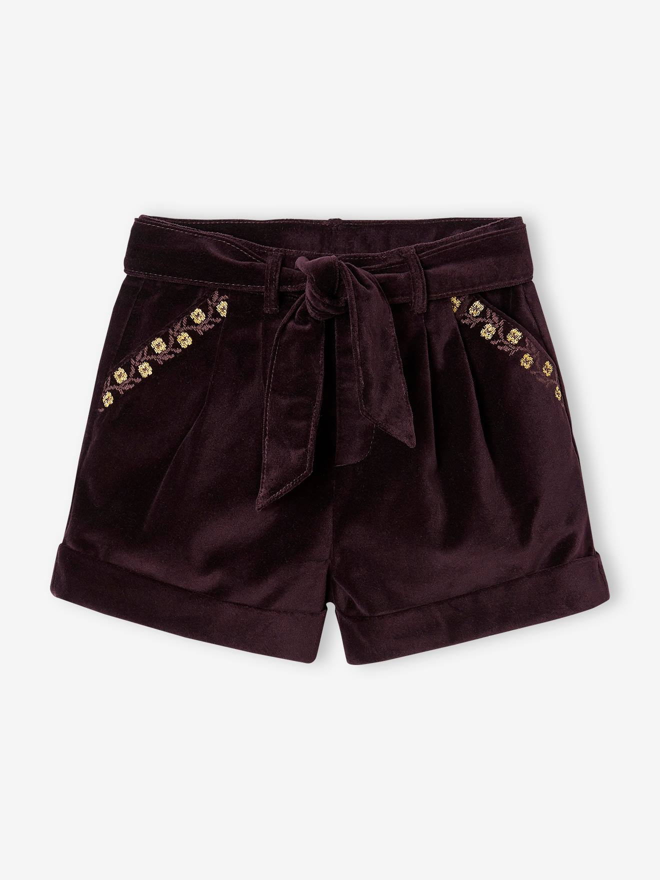 Mädchen Shorts aus Samt von Vertbaudet