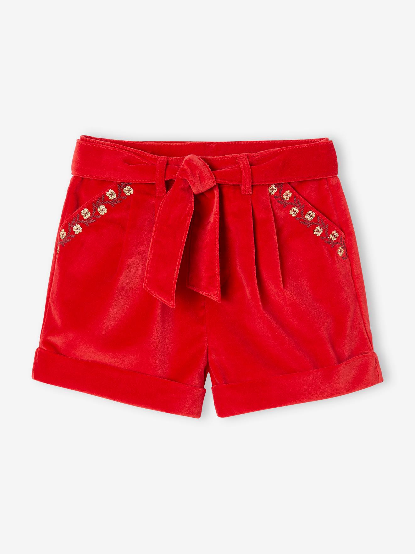 Mädchen Shorts aus Samt von Vertbaudet