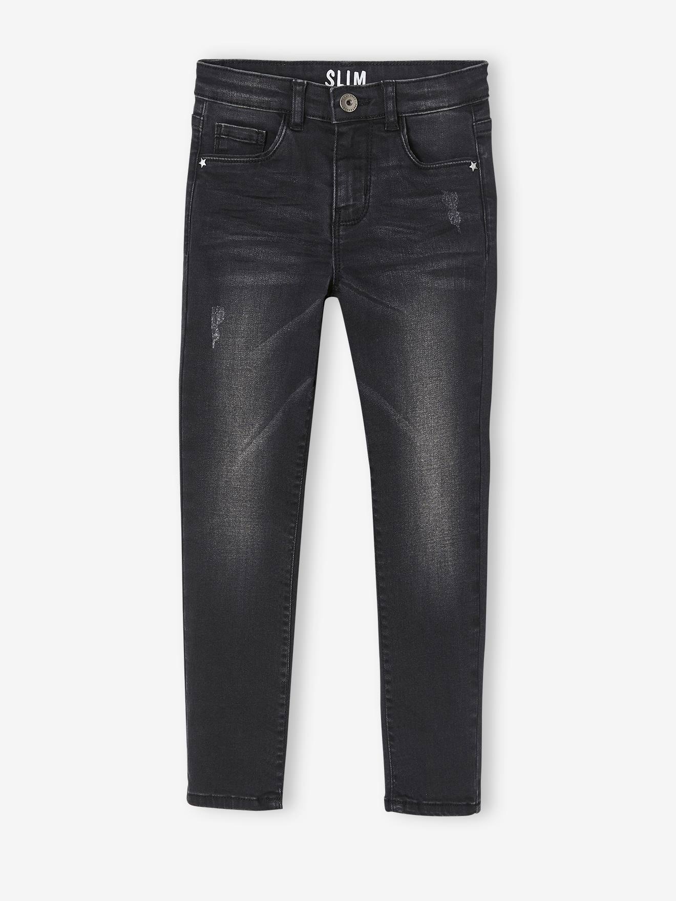 Mädchen Slim-Fit-Jeans WATERLESS von Vertbaudet