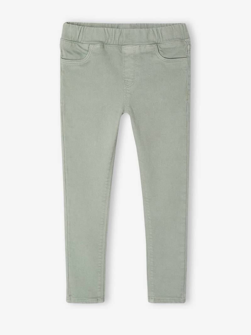 Mädchen Slim-Fit-Treggings BASIC salbei von Vertbaudet