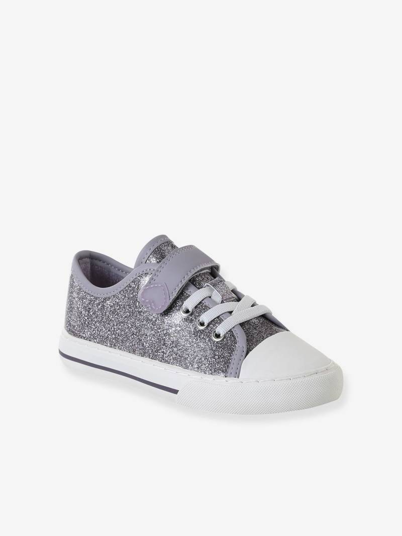 Mädchen Sneakers mit Glitzereffekt und Klettverschluss lila Mädchen Sneakers mit Glitzereffekt und Klettverschluss lila von Vertbaudet