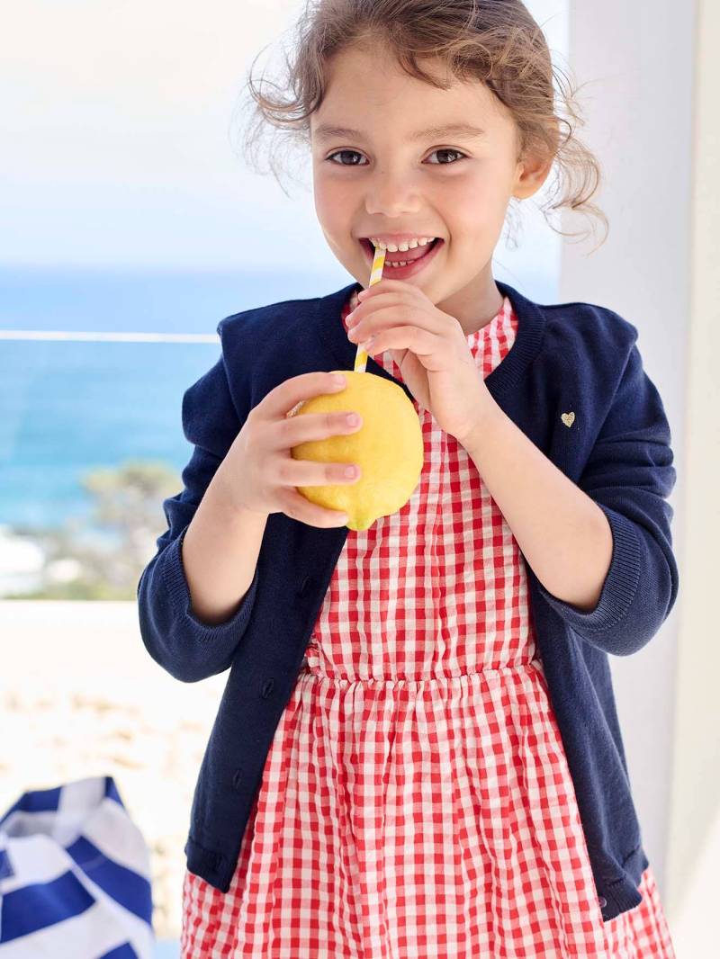 Mädchen Strickjacke BASICS von Vertbaudet