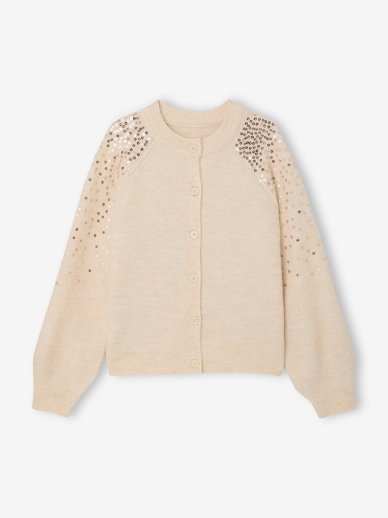 Mädchen Strickjacke mit Pailletten für Weihnachten Mädchen Strickjacke mit Pailletten für Weihnachten von Vertbaudet