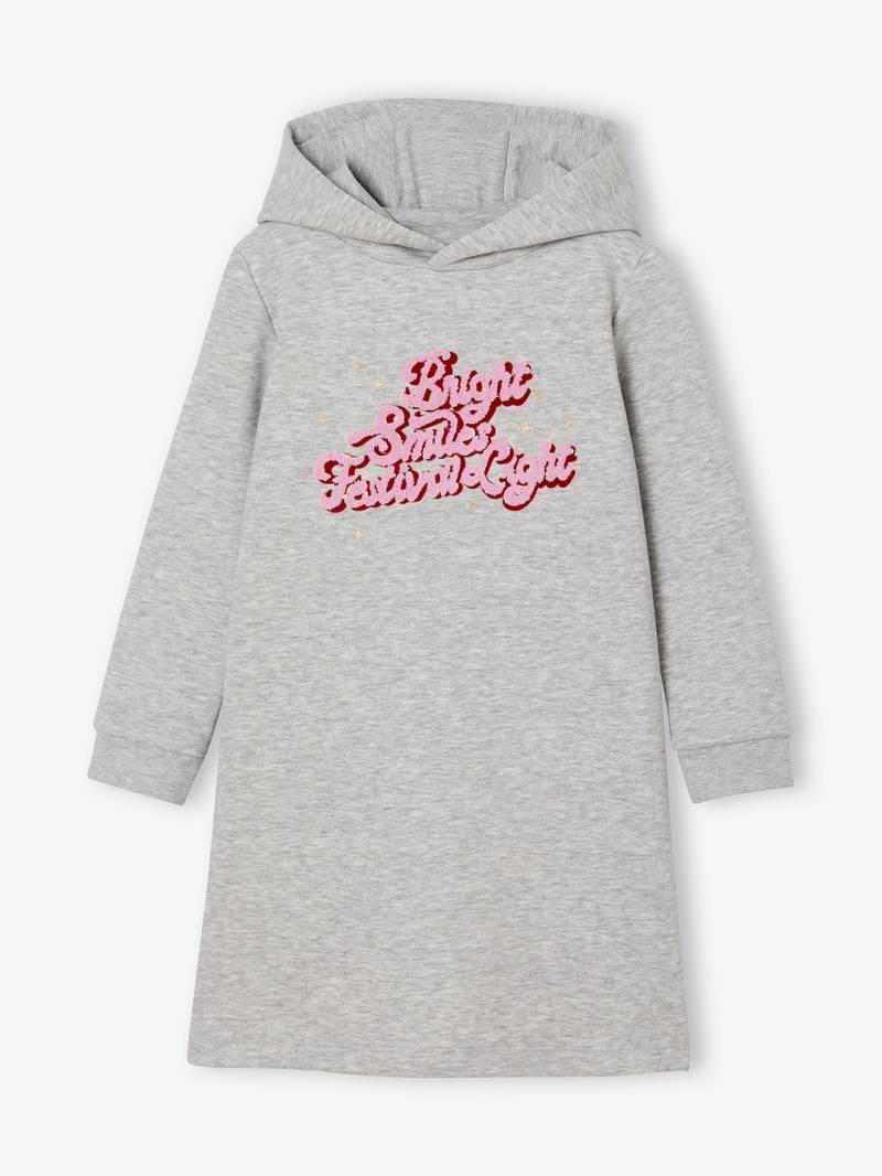 Mädchen Sweatkleid mit Kapuze von Vertbaudet