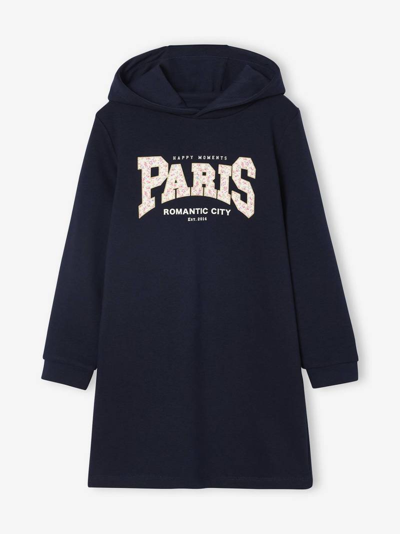 Mädchen Sweatkleid mit Kapuze von Vertbaudet