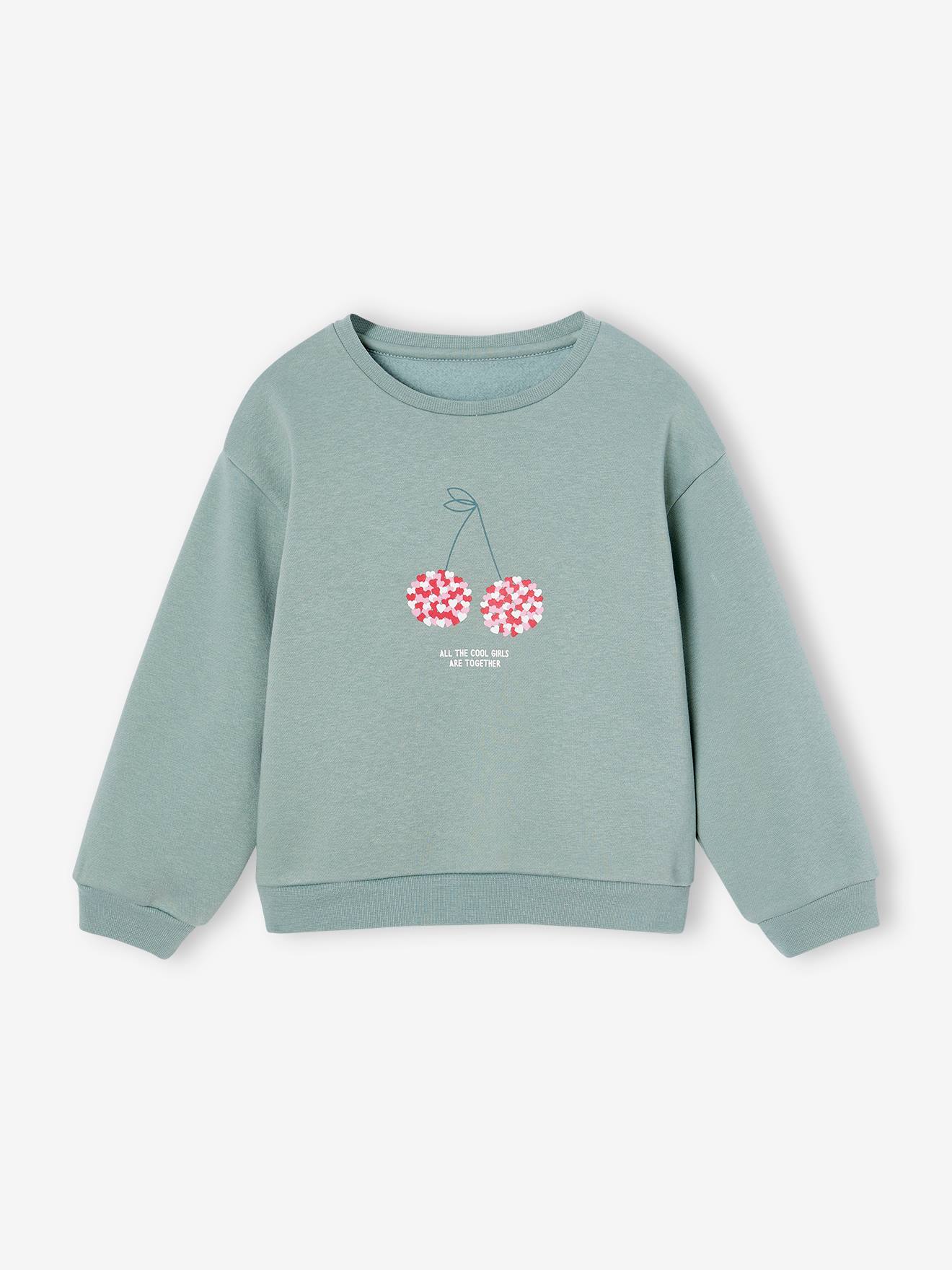 Mädchen Sweatshirt mit Print Basics Mädchen Sweatshirt mit Print Basics von Vertbaudet