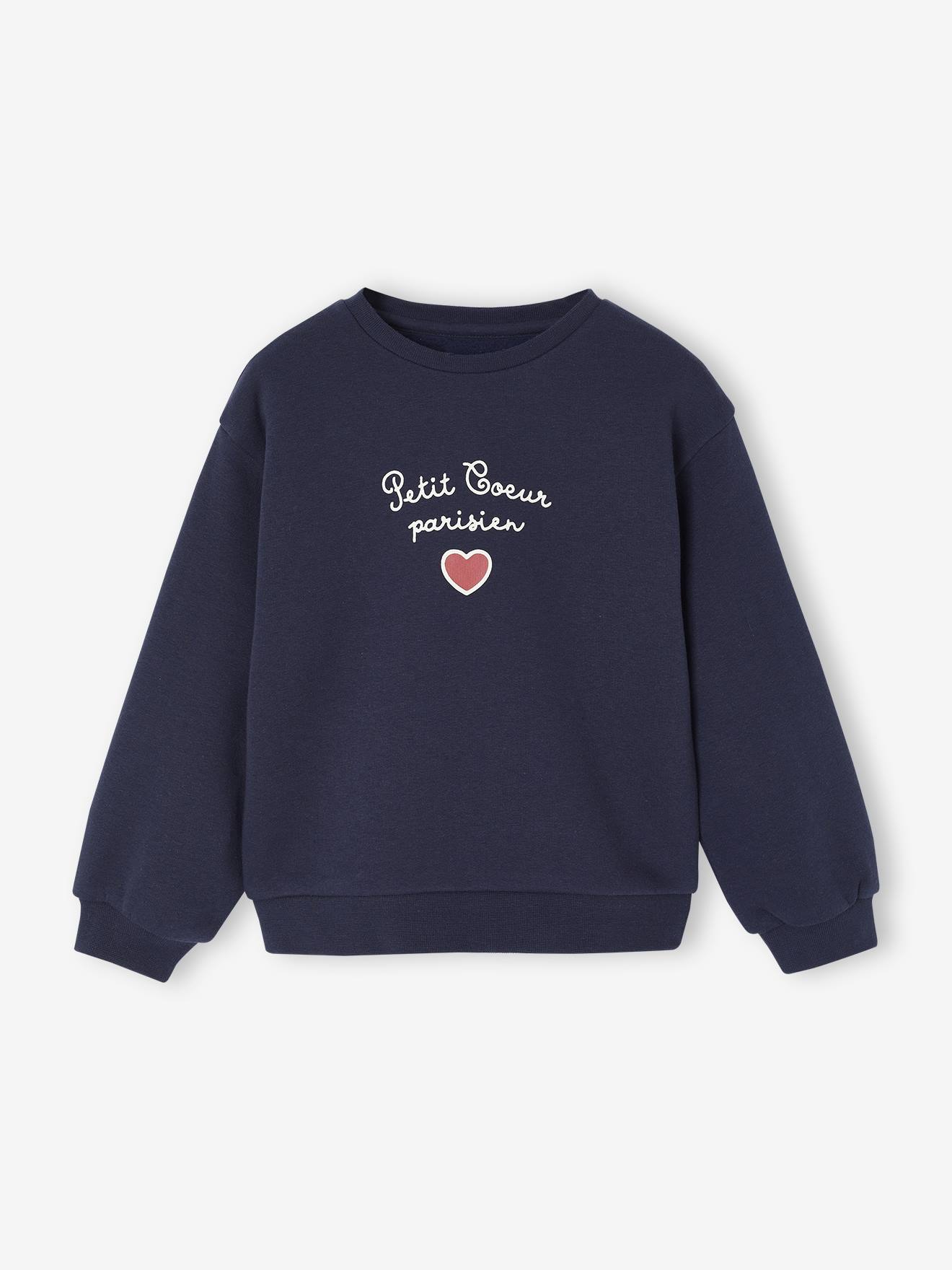 Mädchen Sweatshirt mit Print Basics Mädchen Sweatshirt mit Print Basics von Vertbaudet