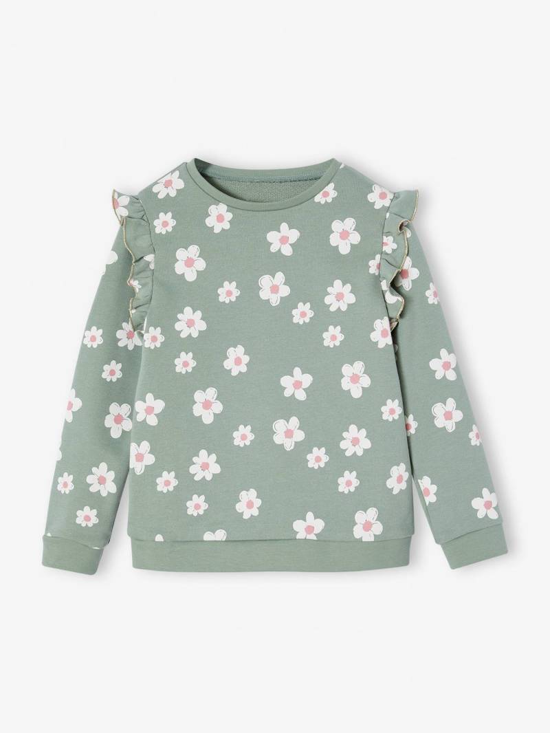 Mädchen Sweatshirt mit Volants und Prints von Vertbaudet