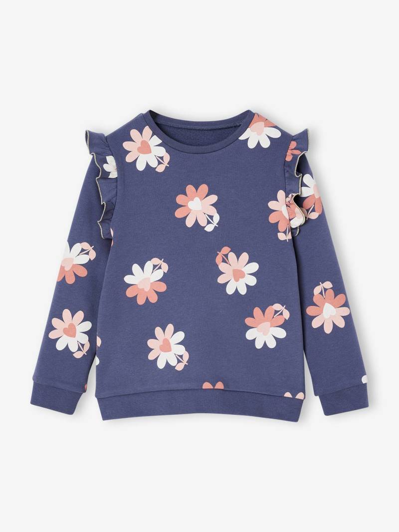 Mädchen Sweatshirt mit Volants und Prints von Vertbaudet