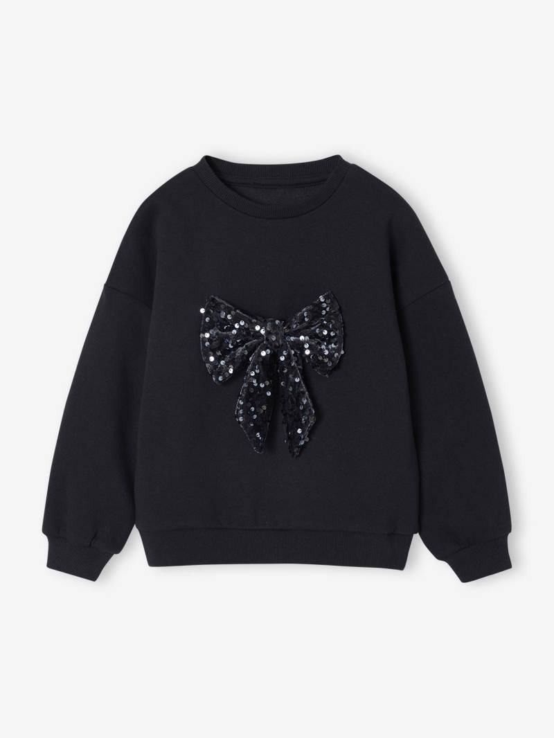 Mädchen Weihnachts-Sweatshirt mit Pailletten-Schleife von Vertbaudet