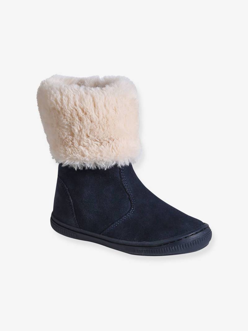 Mädchen Winterboots mit Fell-Imitat von Vertbaudet