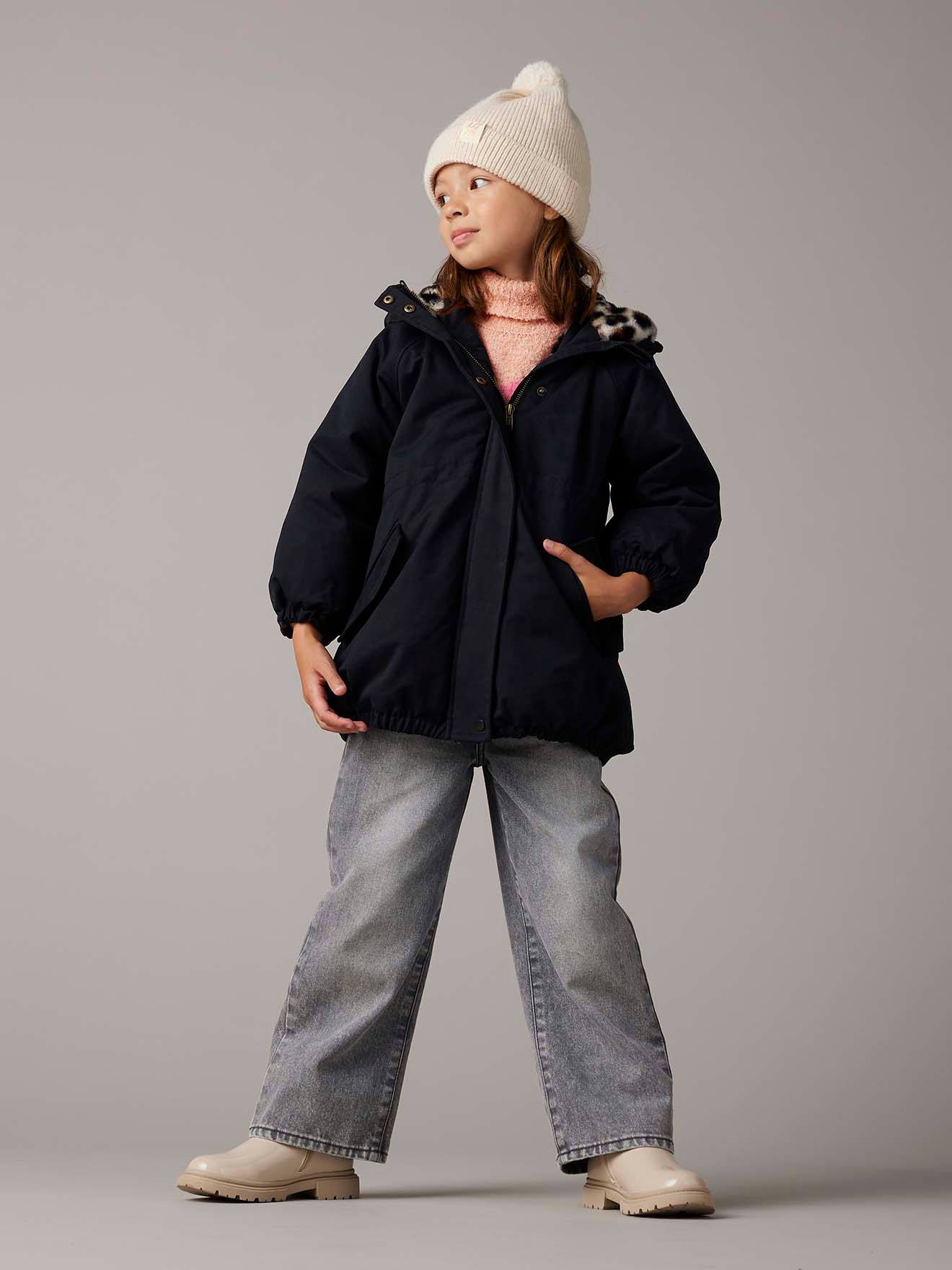 Mädchen Winterjacke mit Kapuze von Vertbaudet