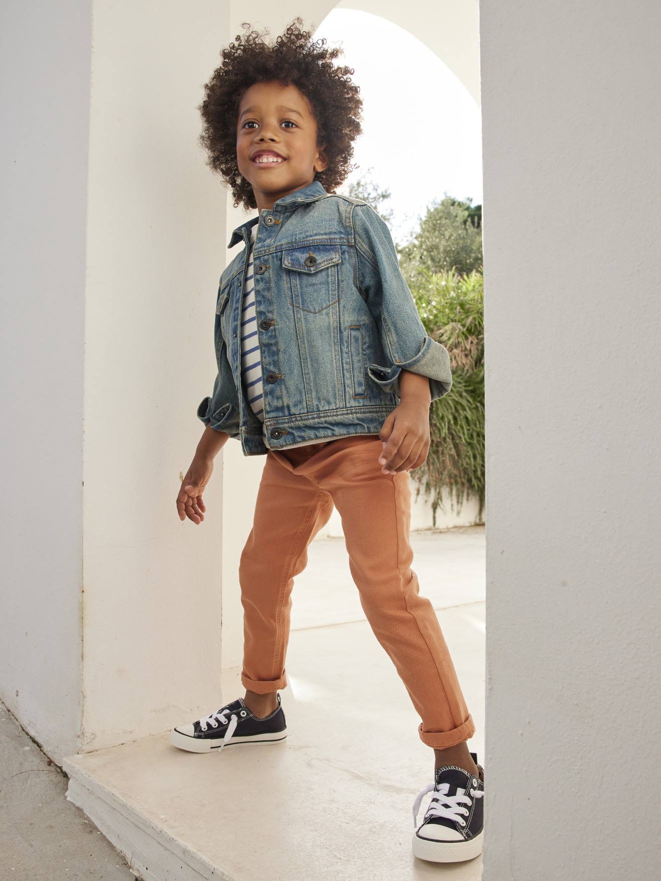 Kinder Oversized-Jeansjacke waterless Oeko-Tex von Vertbaudet