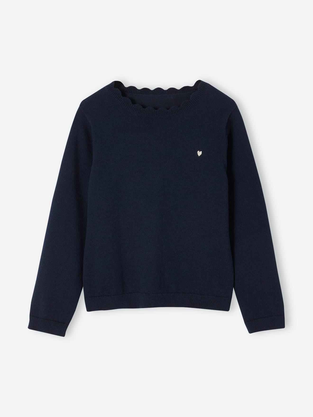 Personalisierbarer Mädchen Pullover BASIC Oeko-Tex von Vertbaudet