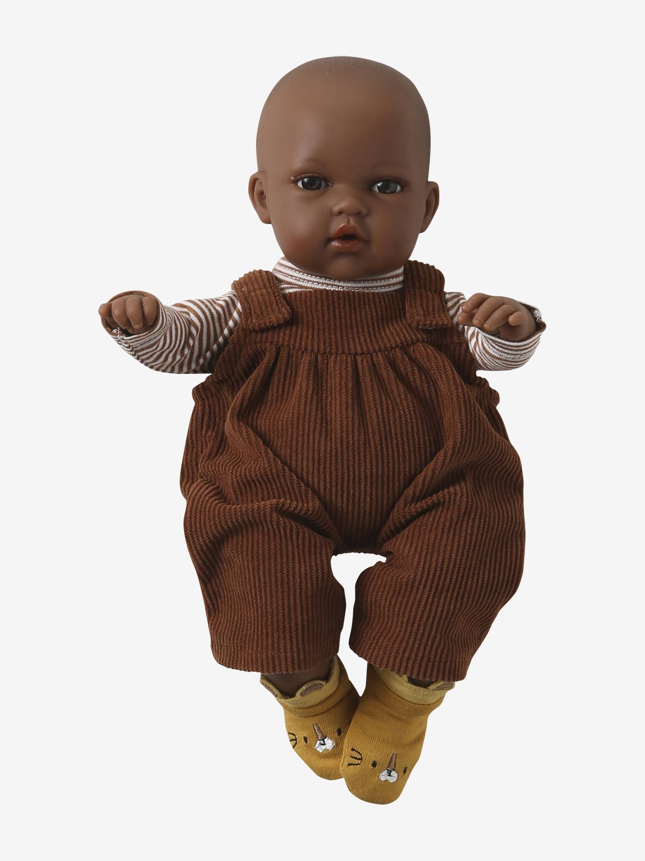 Puppen-Kleidung: Latzhose aus Samt von Vertbaudet