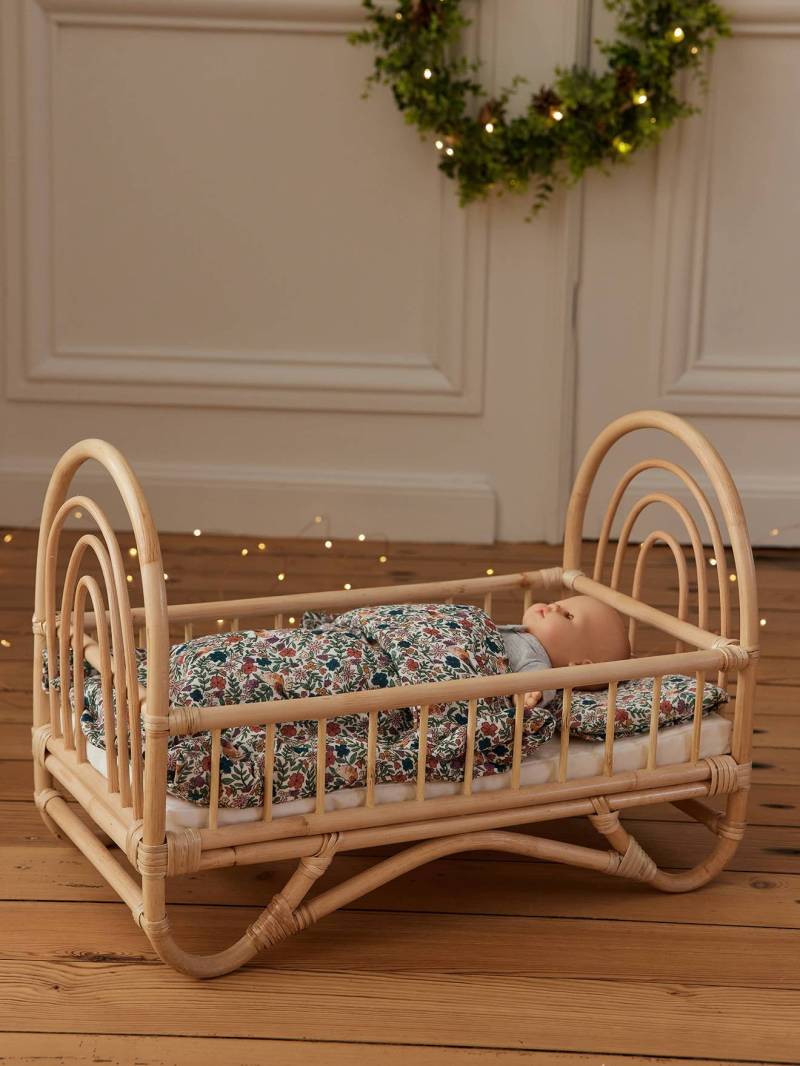Puppenbett aus Rattan MINI BOHO Puppenbett aus Rattan MINI BOHO von Vertbaudet