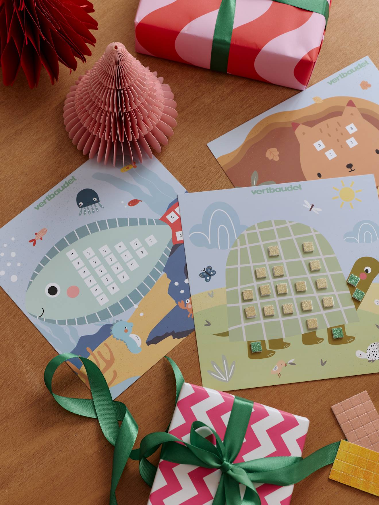 Sticker-Set mit Glitzer für Kinder von Vertbaudet