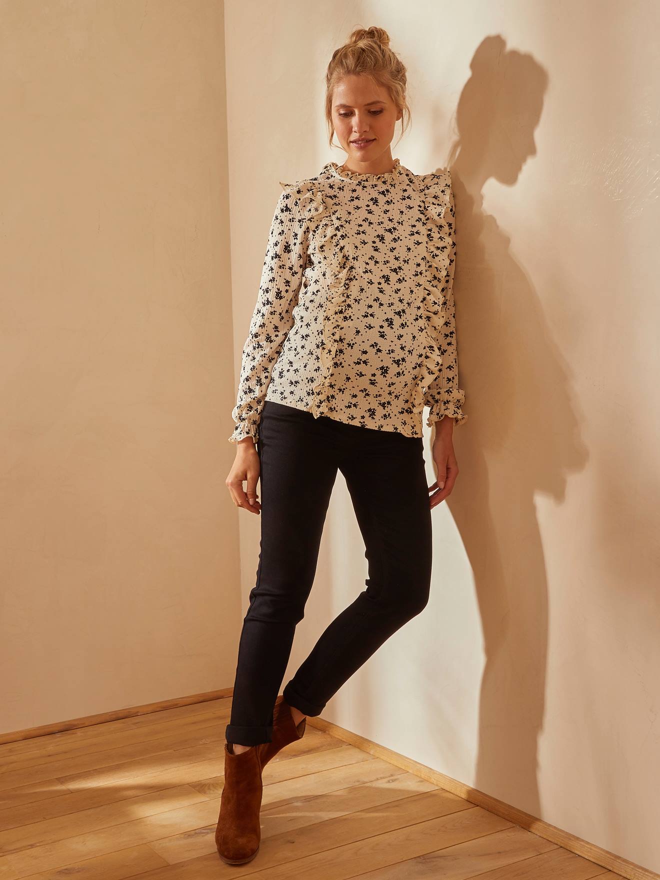 Umstands-Jeans mit Stretch-Einsatz Umstands-Jeans mit Stretch-Einsatz von Vertbaudet