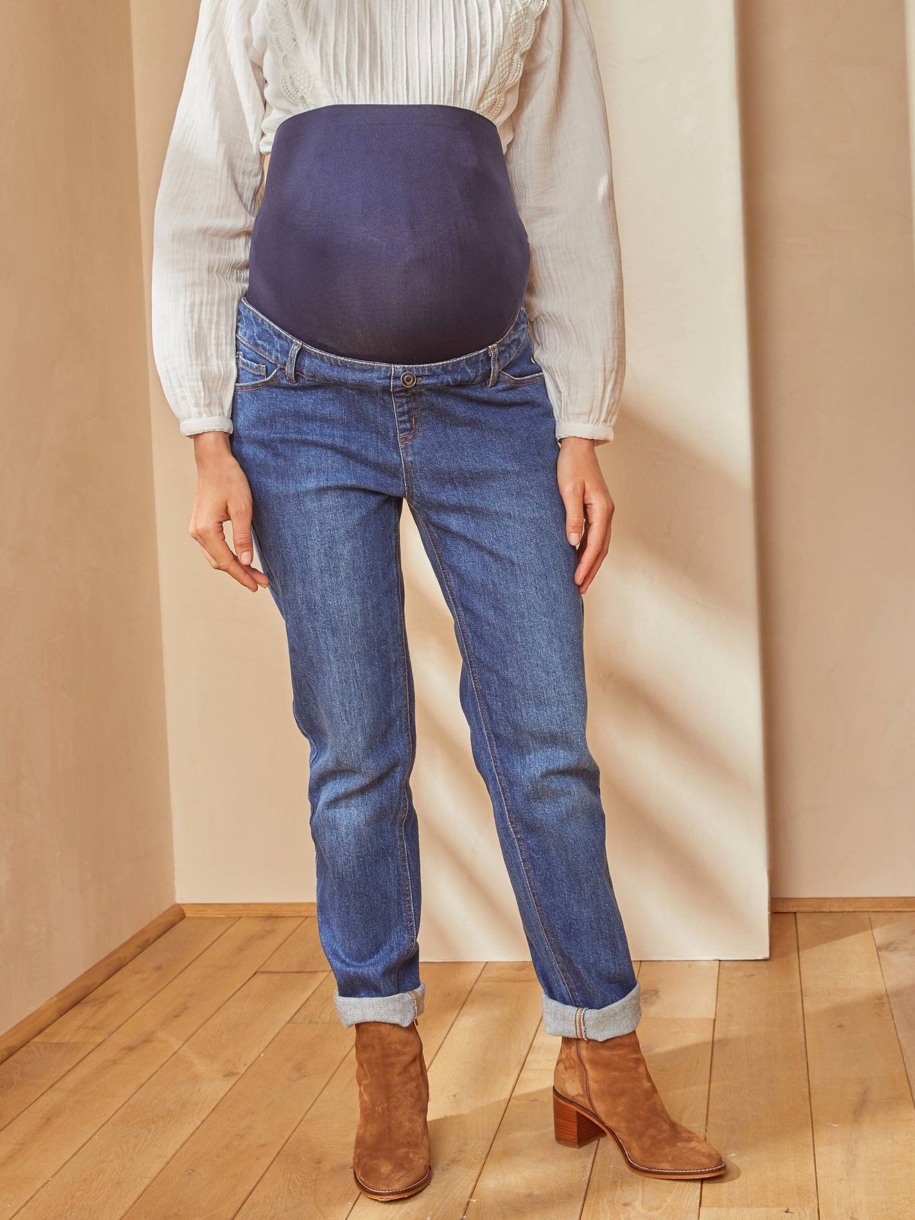 Umstands-Jeans mit Stretch-Einsatz von Vertbaudet