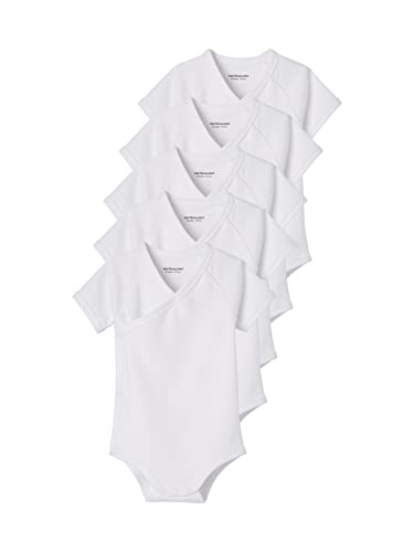 Vertbaudet 5er-Pack Neugeborenen-Bodys mit Öffnung vorn, Kurzarm BASIC pack wollweiß 62 von Vertbaudet