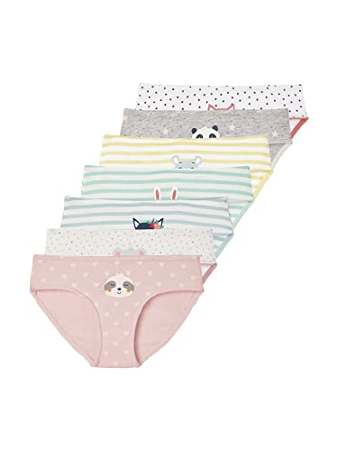 VERTBAUDET 7 Stück Mädchen-Slips mit Tiermotiven, weiß, 10 Jahre von Vertbaudet