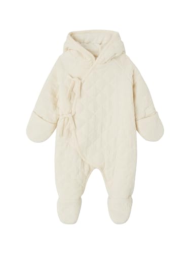VERTBAUDET Baby Winter-Overall aus Musselin mit Recycling-Polyester wollweiß 74 von Vertbaudet