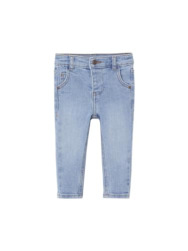 Vertbaudet Gerade Baby Jeans Basic, Bundweite verstellbar Bleached 62 von Vertbaudet