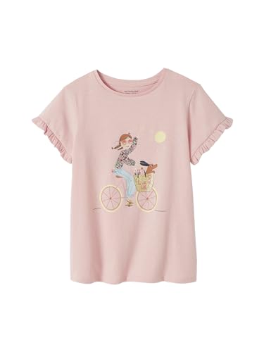 VERTBAUDET Egérie Mädchen-T-Shirt, kurzärmelig, mit Rüschen, Powder Pink, 10 Jahre von Vertbaudet