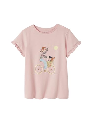 VERTBAUDET Egérie Mädchen-T-Shirt, kurzärmelig, mit Rüschen, Powder Pink, 14 Jahre von Vertbaudet