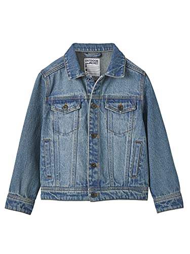 VERTBAUDET Jungen Oversized-Jeansjacke Blue Stone 140 von Vertbaudet