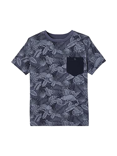 VERTBAUDET Kurzärmeliges T-Shirt mit Grafiken für Jungen, blau, 10 Jahre von Vertbaudet