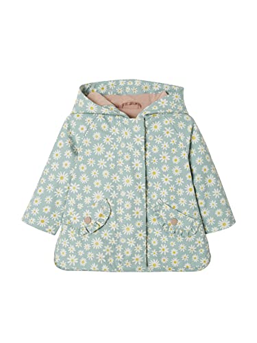 Vertbaudet Mädchen Baby Regenjacke aquamarin bedruckt 92/98 von Vertbaudet
