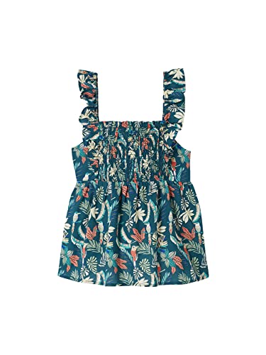 Vertbaudet Gesmokte Mädchen Bluse grün 158 von Vertbaudet