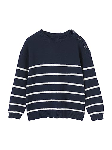 VERTBAUDET Matrosenpullover für Mädchen, marineblau, 14 Jahre von Vertbaudet